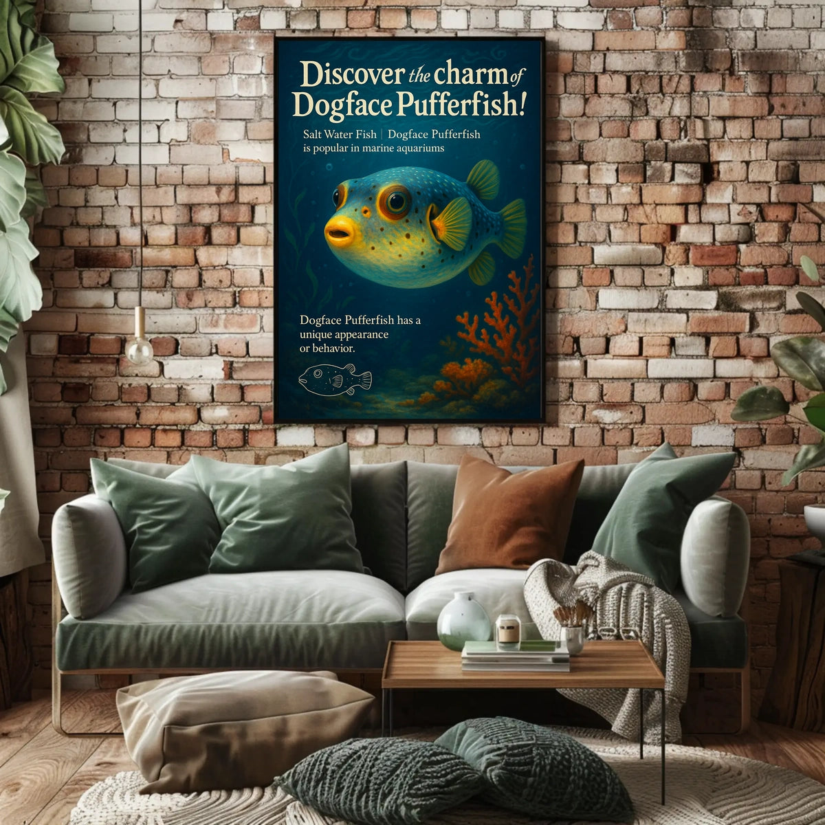 Discover The Charm Of Dogface Pufferfish Poster