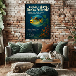 Discover The Charm Of Dogface Pufferfish Poster