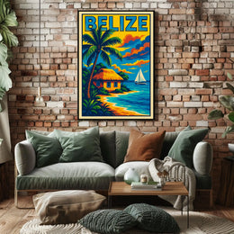 Belize Tropical Escape Poster