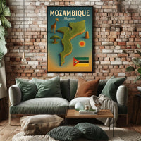 Mozambique Travel Poster