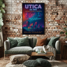 Utica Heritage and Innovation Urban Cityscape Poster