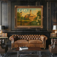 Welcome to Cary Travel Poster Wall Art