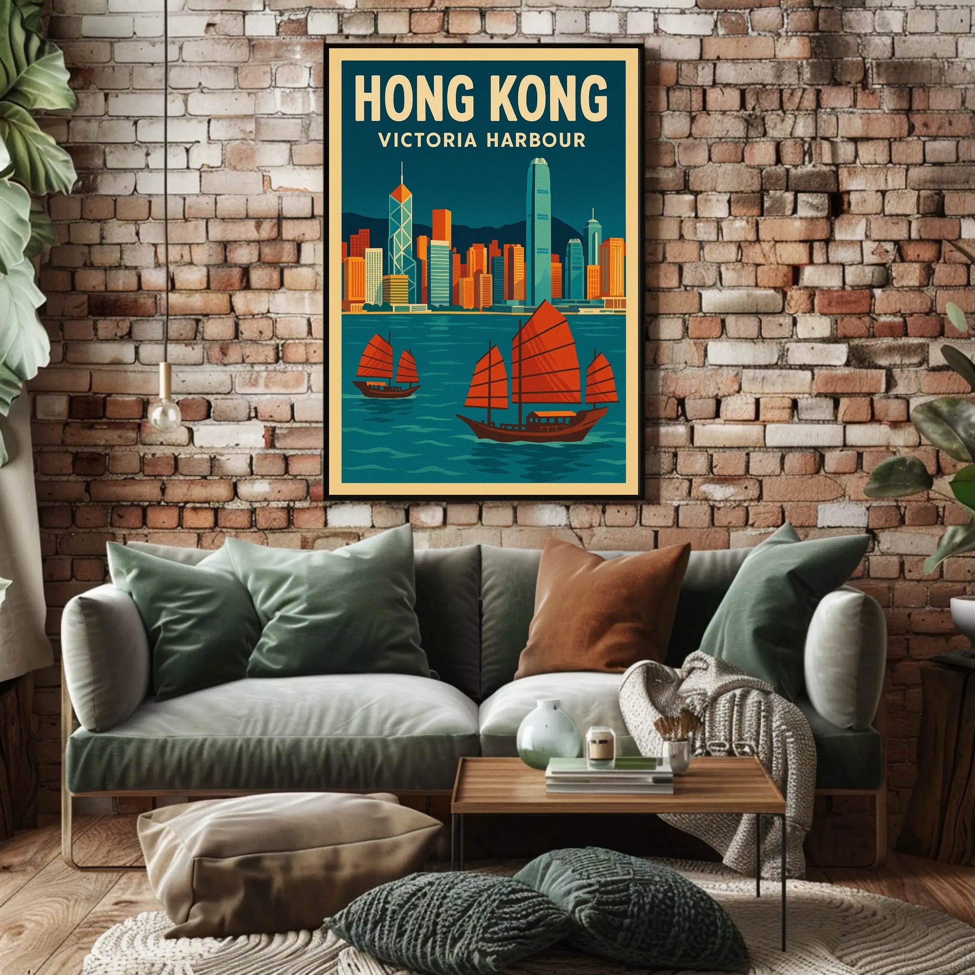 Victoria Harbour Scenic Travel Poster