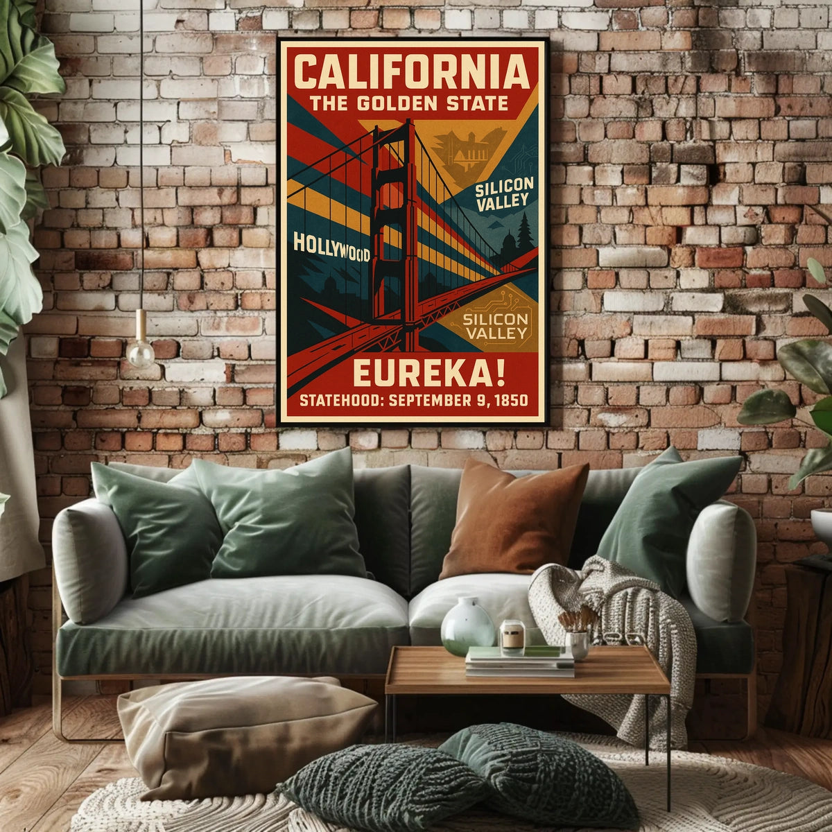 California The Golden State Poster