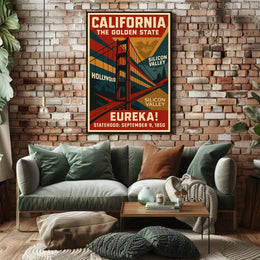 California The Golden State Poster