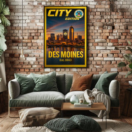 Des Moines City Edition Poster