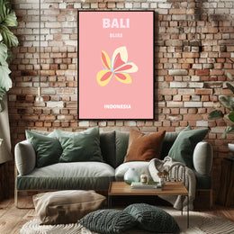 Bali Bliss Pastel Paradise Travel Poster PosterGoat