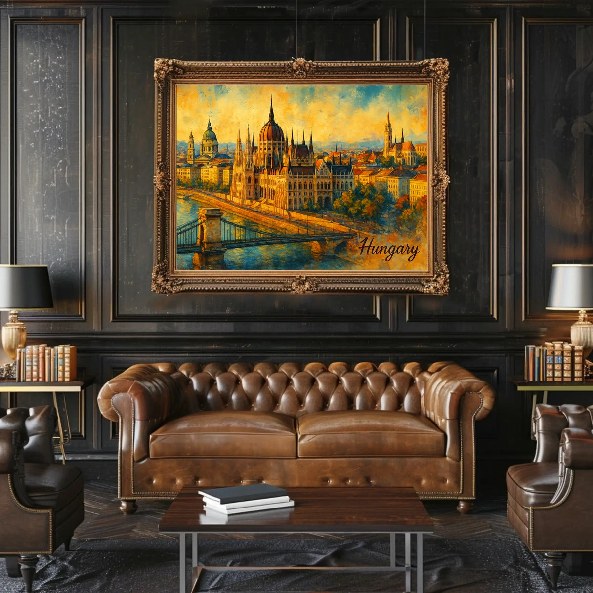 Budapests Architectural Splendor Poster
