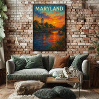 Maryland Sunset Poster