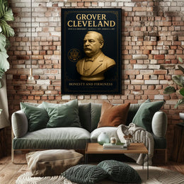 Grover Cleveland Vintage Presidential Historical or Presidential Poster PosterGoat
