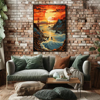 Sunset Over The Golden Gate Poster