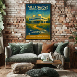Villa Savoye A Modernist Masterpiece Poster PosterGoat