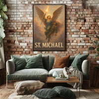 St. Michael Archangel Warrior Art Poster