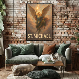 St. Michael Archangel Warrior Art Poster