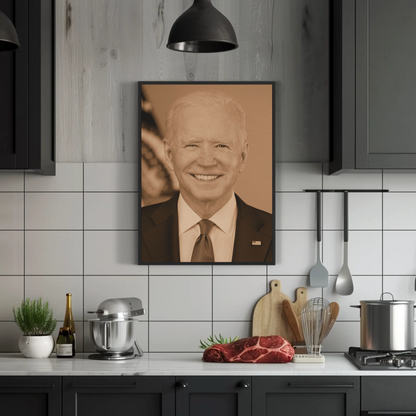 Joe Biden 46th President Sepia Photo