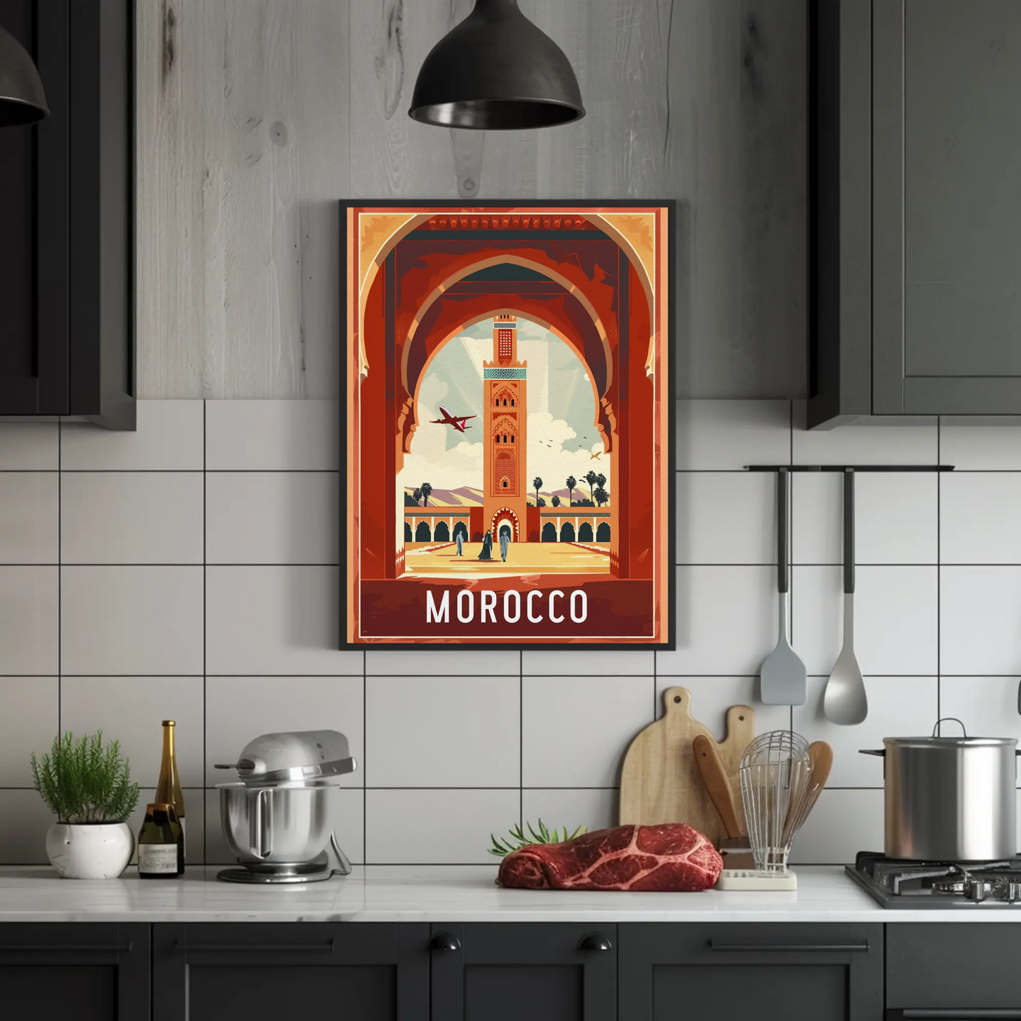 Morocco Vintage Travel Poster