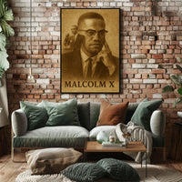 Malcolm X Iconic Leader Poster