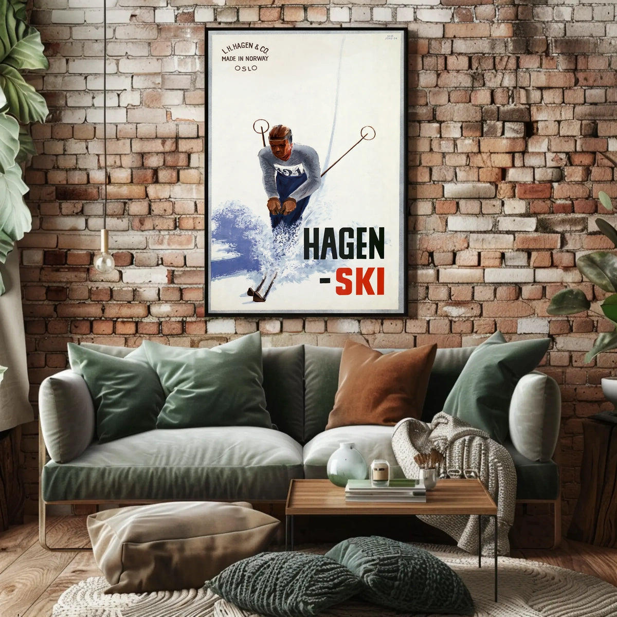 Hagen Ski Made In Norway Poster