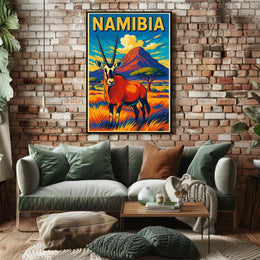 Namibia Wildlife Poster
