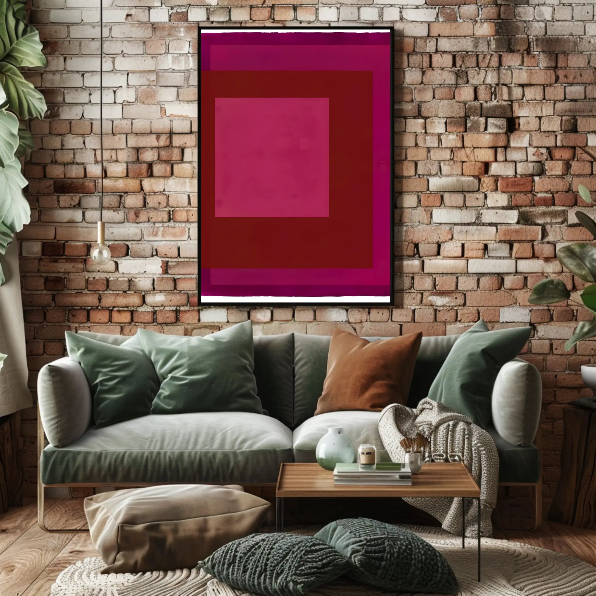 Abstract Shades of Red Poster