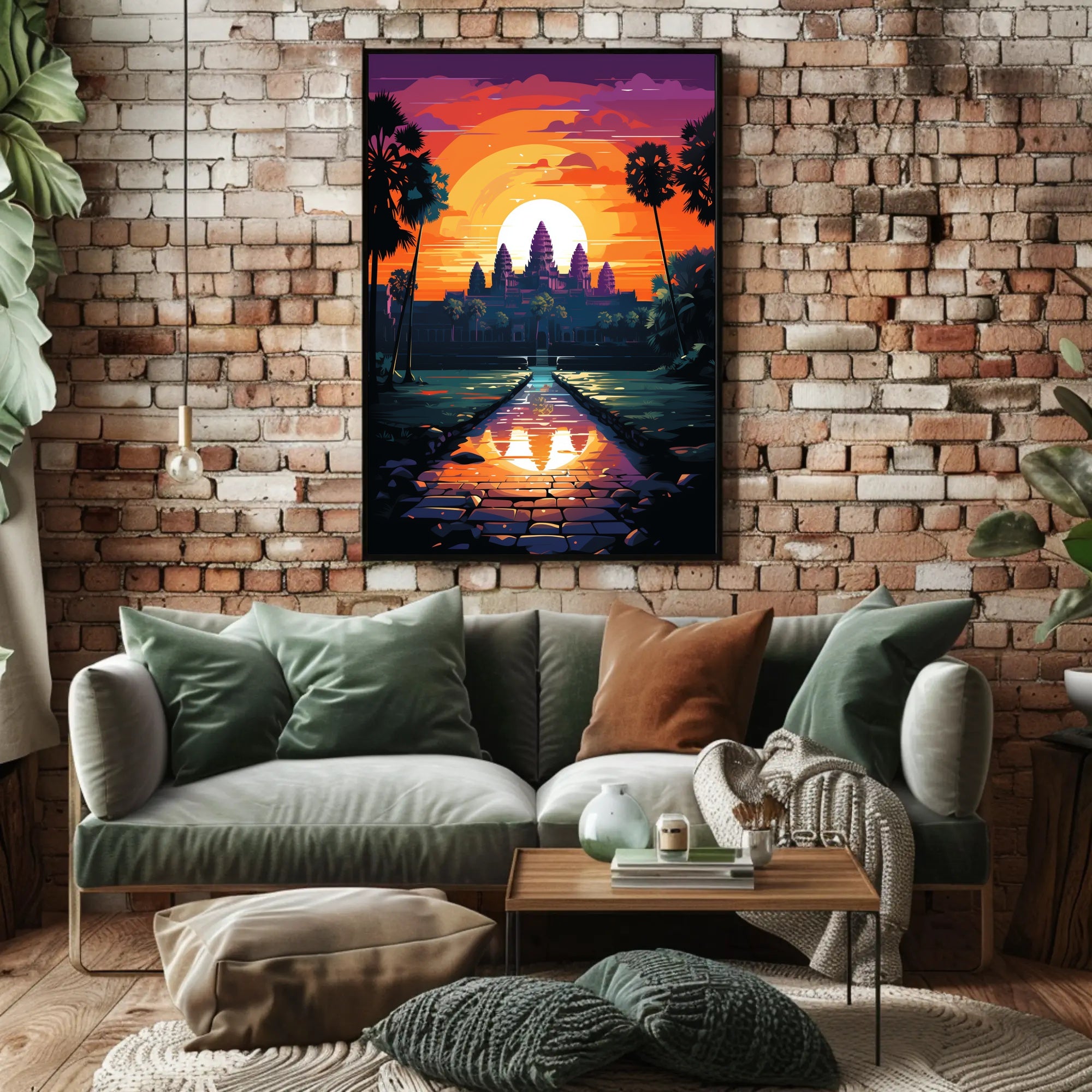 Sunset Over Angkor Wat Poster
