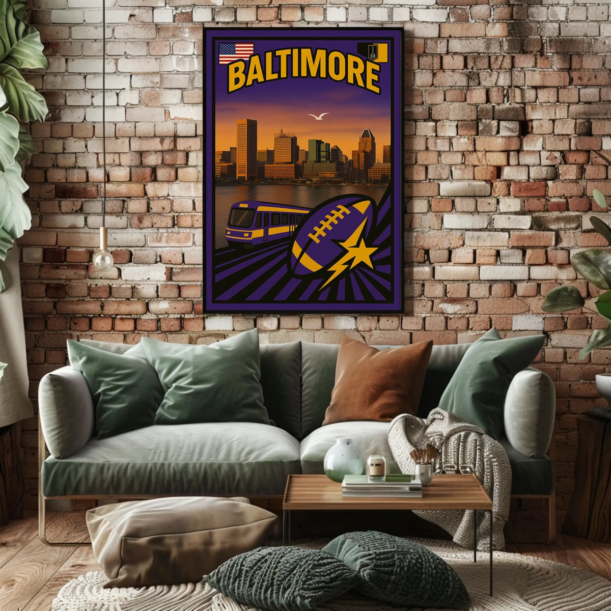 Baltimore Cityscape Poster
