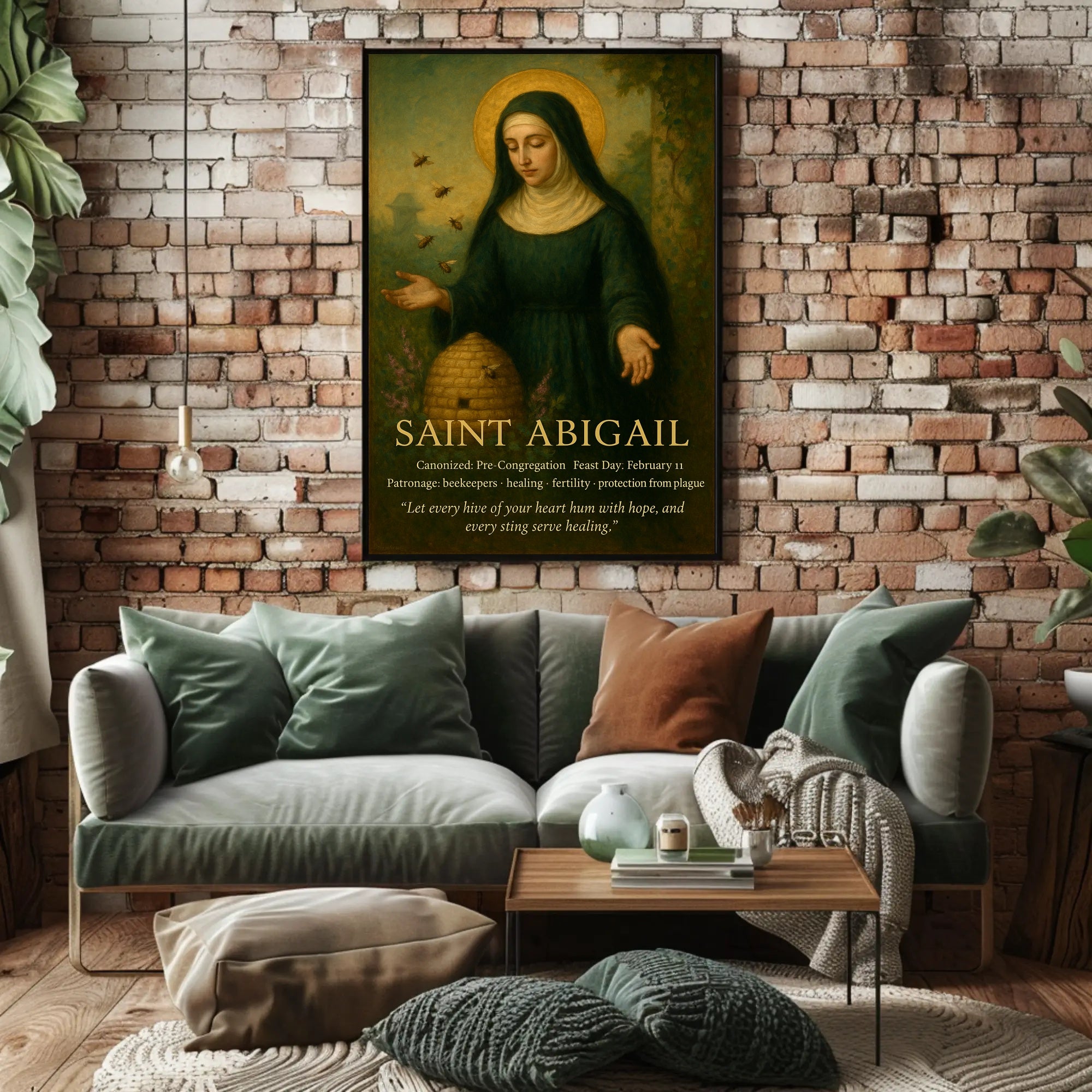 Saint Abigail Vintage Iconography Motivation Historical or Presidential Poster