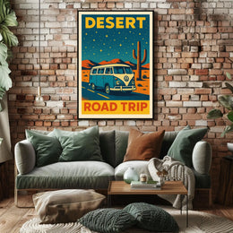 Desert Road Trip Poster