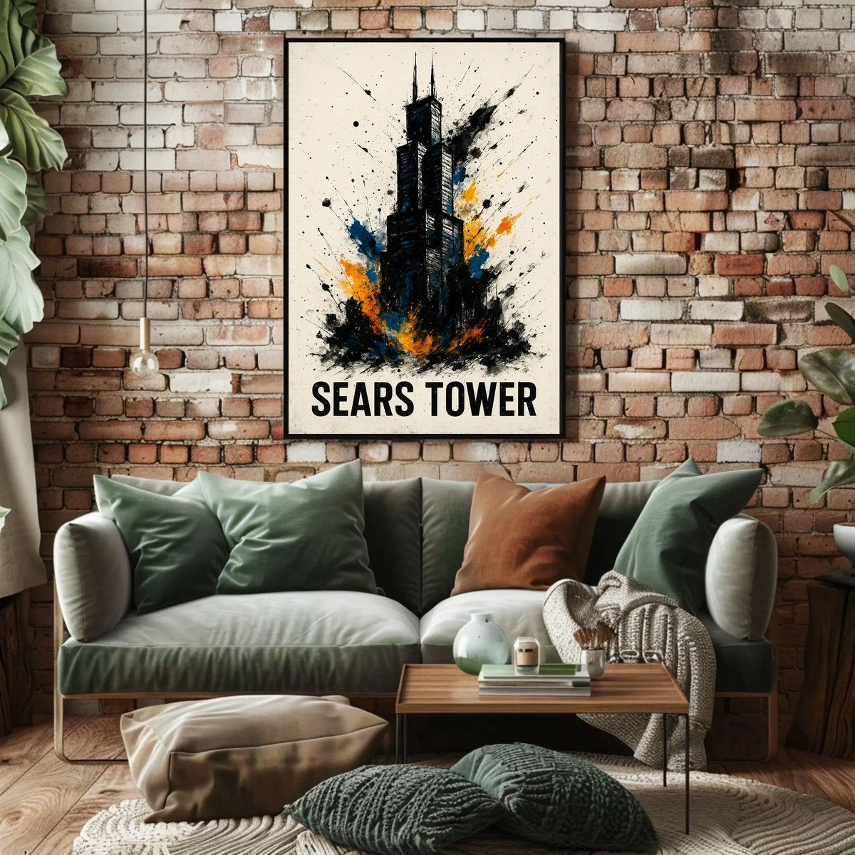 Sears Tower Abstract Art Poster
