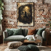 Haunting Gothic Silhouette Child Fantasy or Mythology Poster