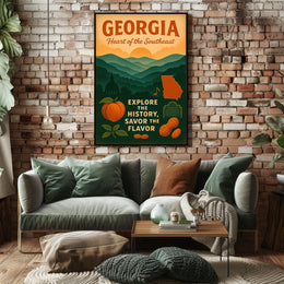 Georgia Heart Of The Southeast Poster