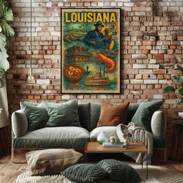 Louisiana Culture and Heritage Poster