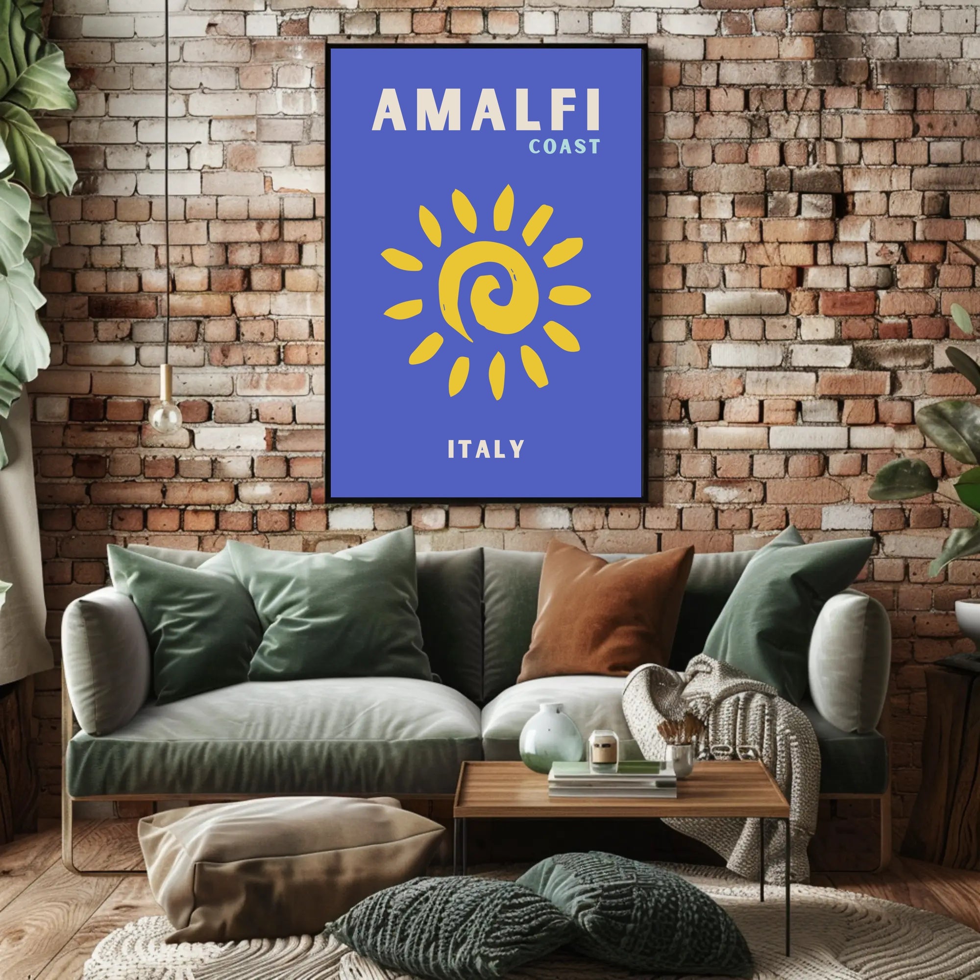 Amalfi Coast Dreamscape Seamless Travel Poster PosterGoat