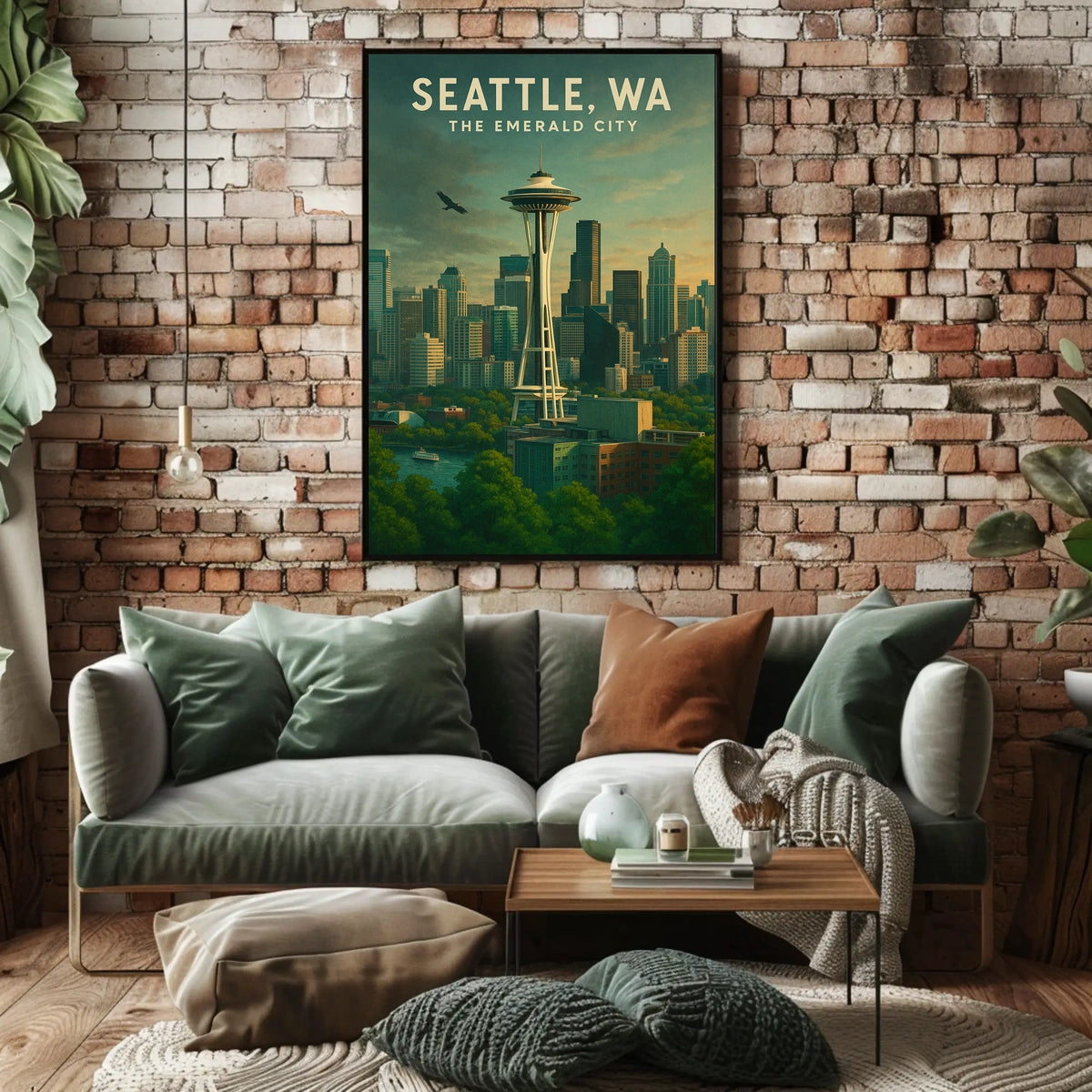 Seattle, WA The Emerald City Poster