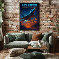 F-22 Raptor The Pinnacle Of Air Poster