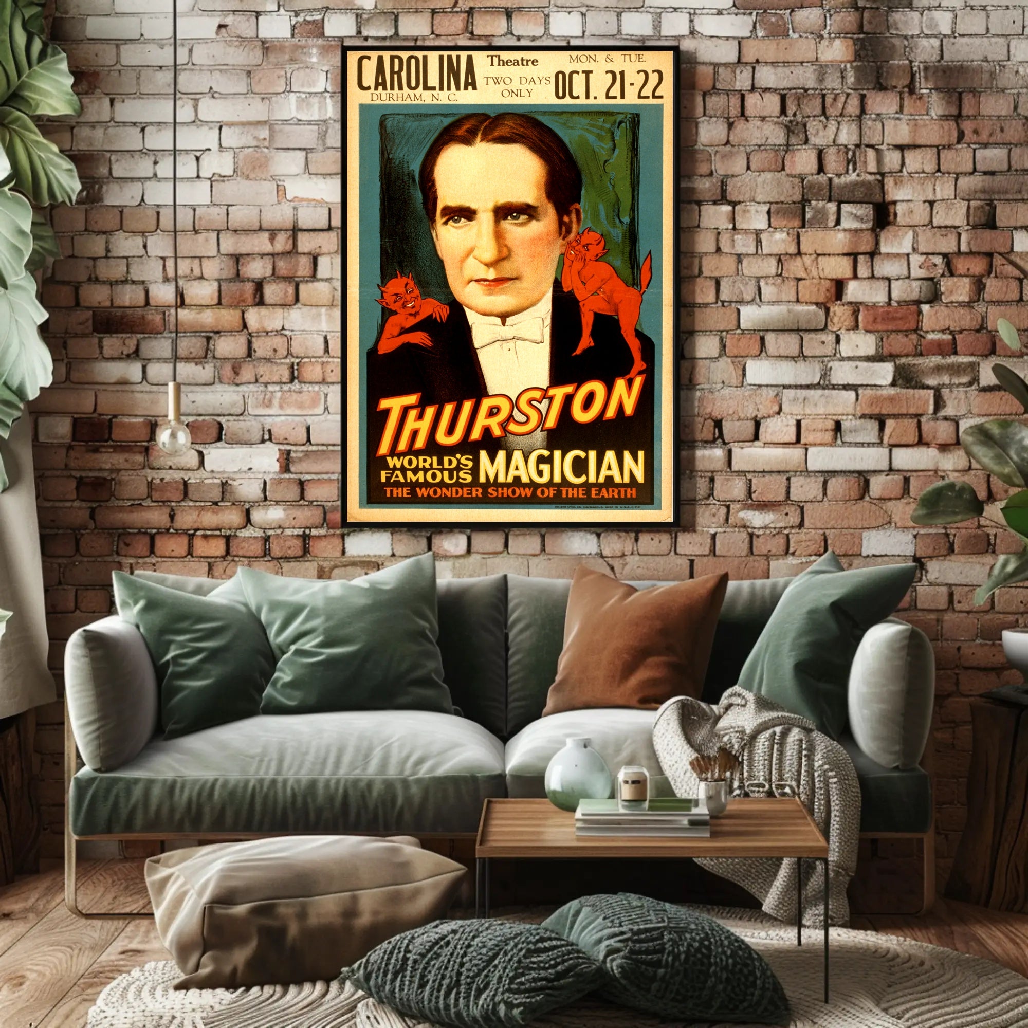 Thurston Magic Show Vintage Wonder Historical Poster