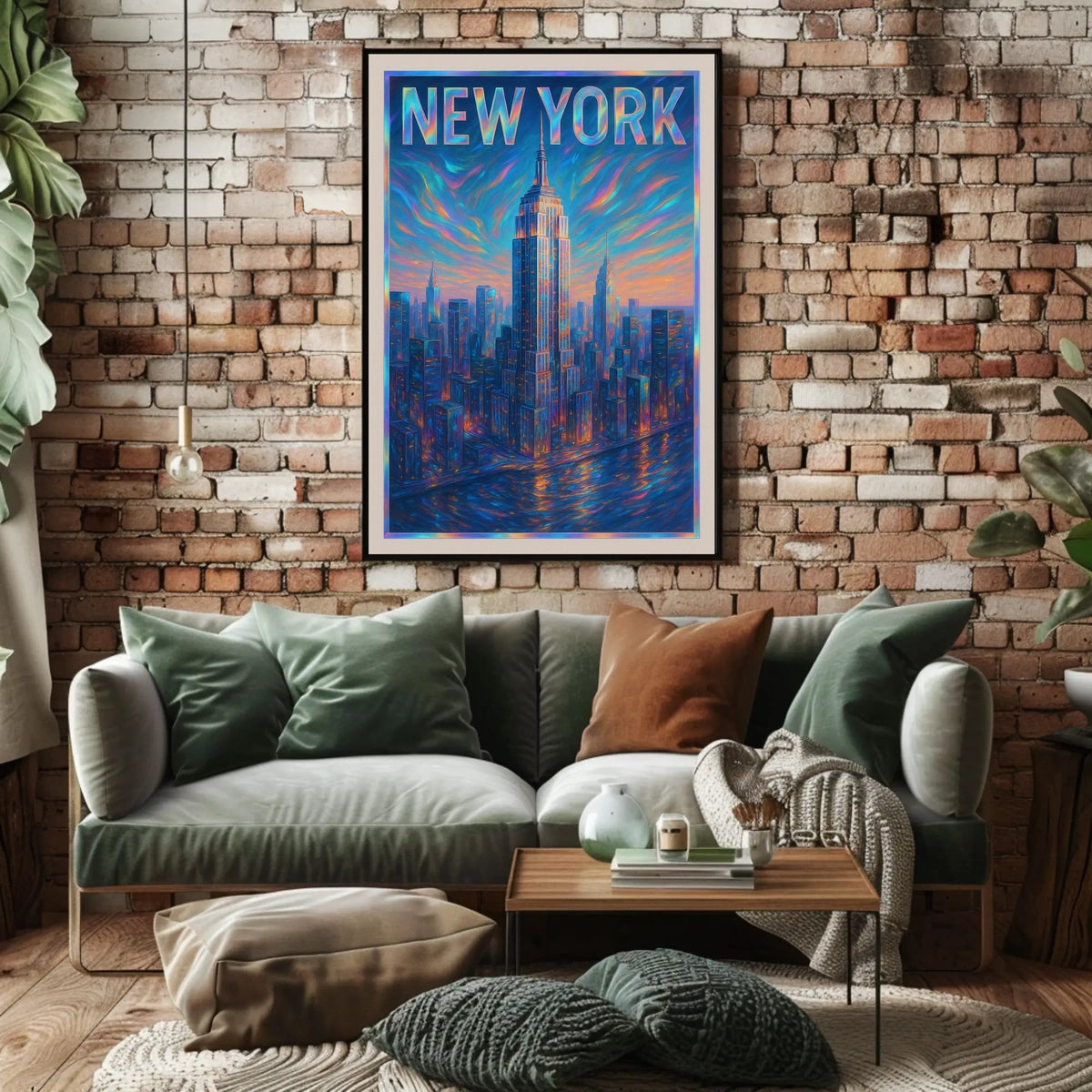 Vibrant New York Skyline Poster