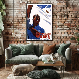Winter Sports In Val DAosta Poster