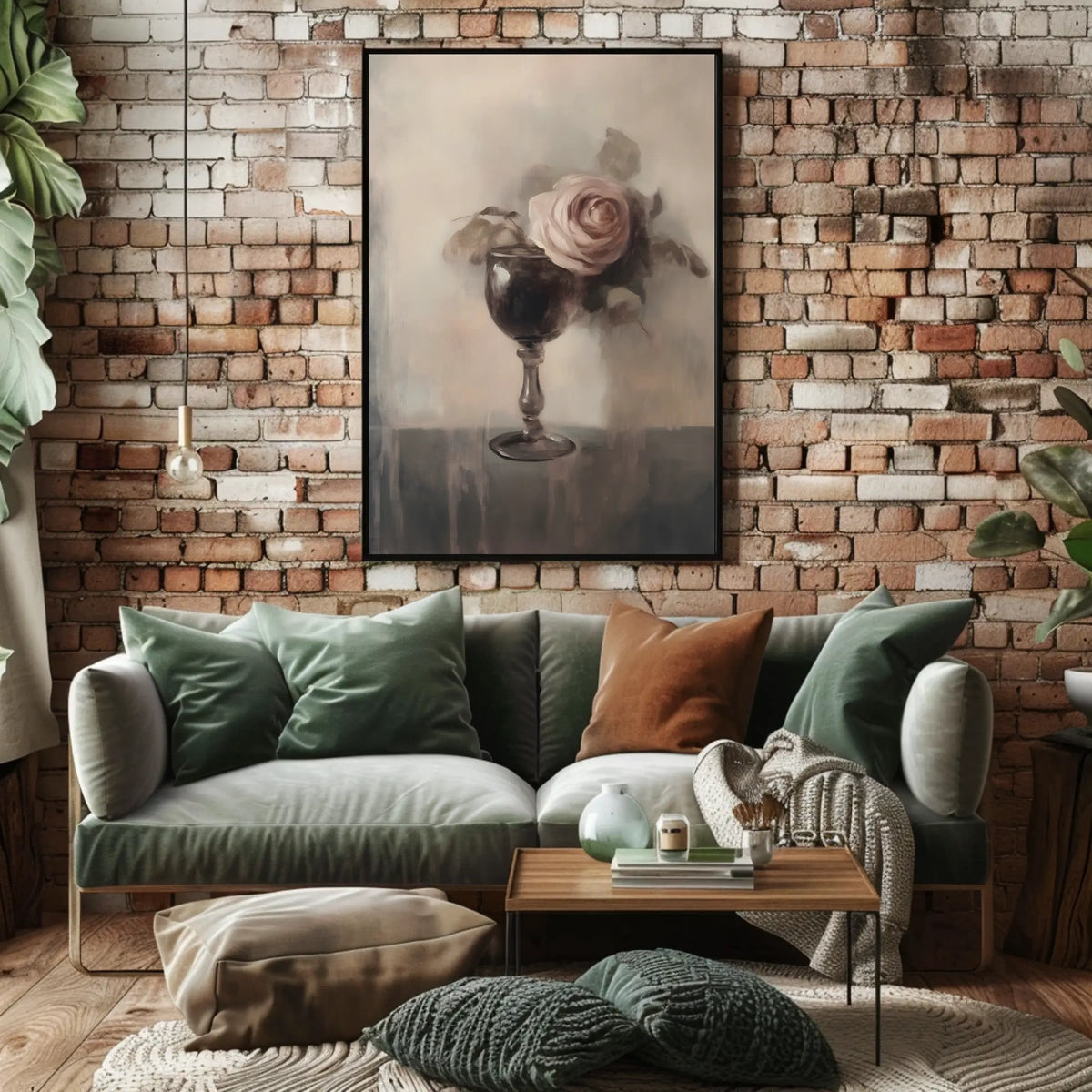 Rose in a Glass Poster