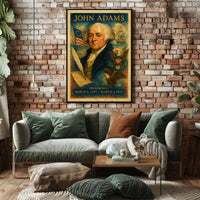 John Adams Historic Patriotic Art Historical or Presidential Poster