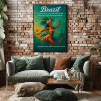Brazil A Tapestry Of Culture And Poster