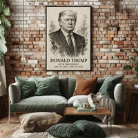 Trump 47th President Patriotic Photography Realism Poster