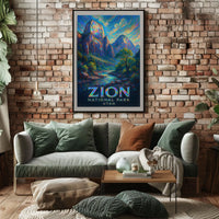 Zion National Park Poster