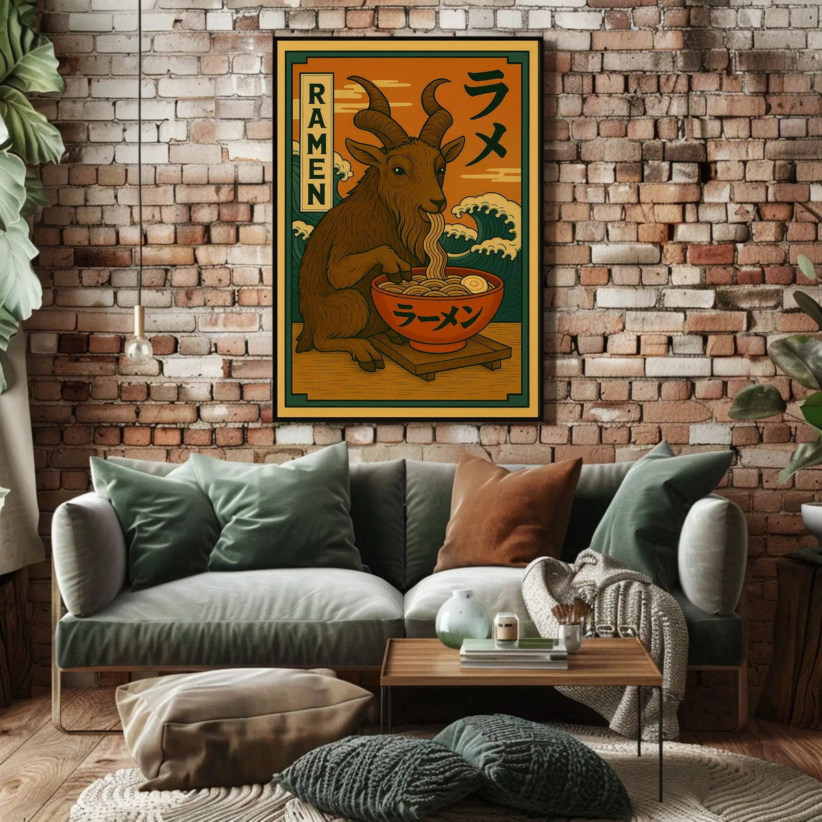 Ramen Goat Delight Poster