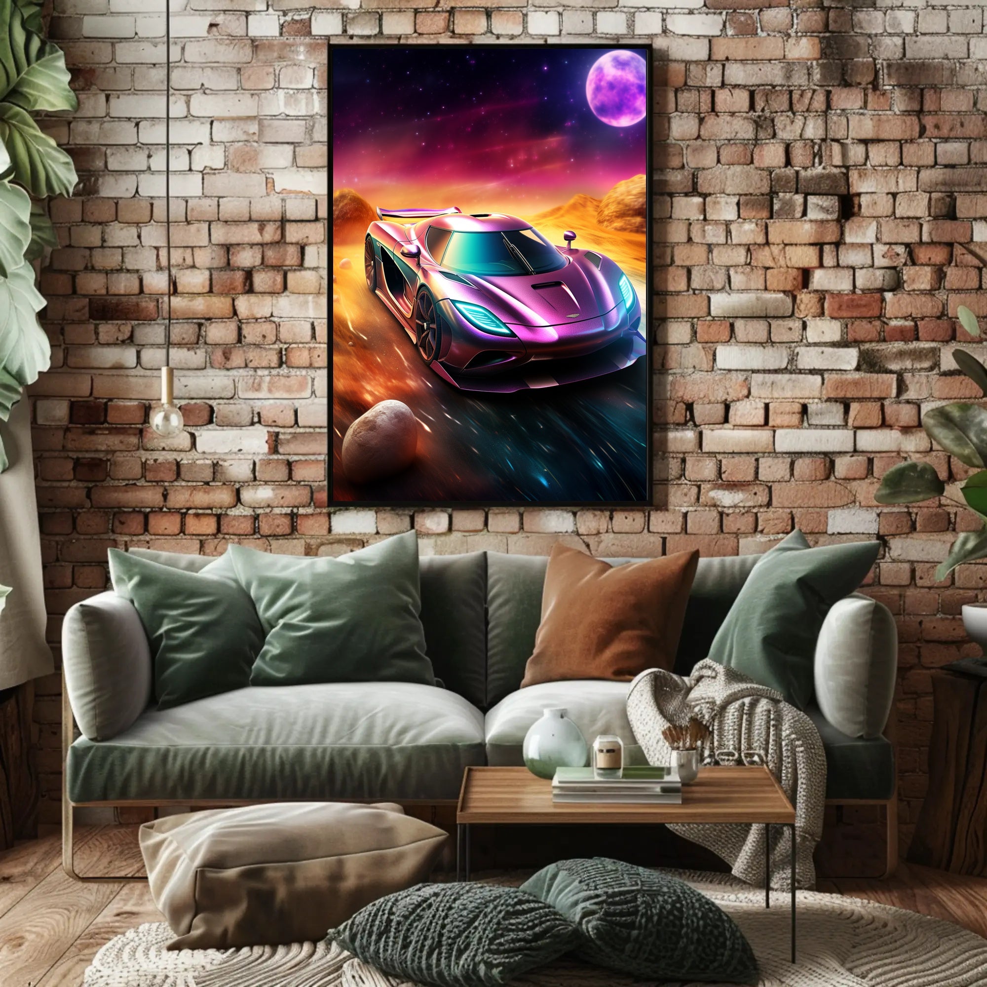Futuristic Drive Poster PosterGoat