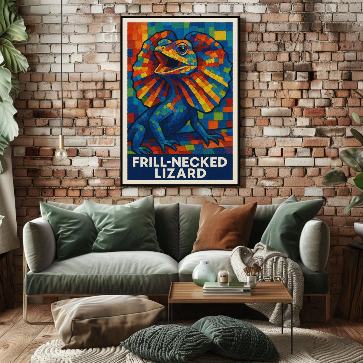 Frill-Necked Lizard Poster