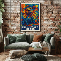 Frill-Necked Lizard Poster