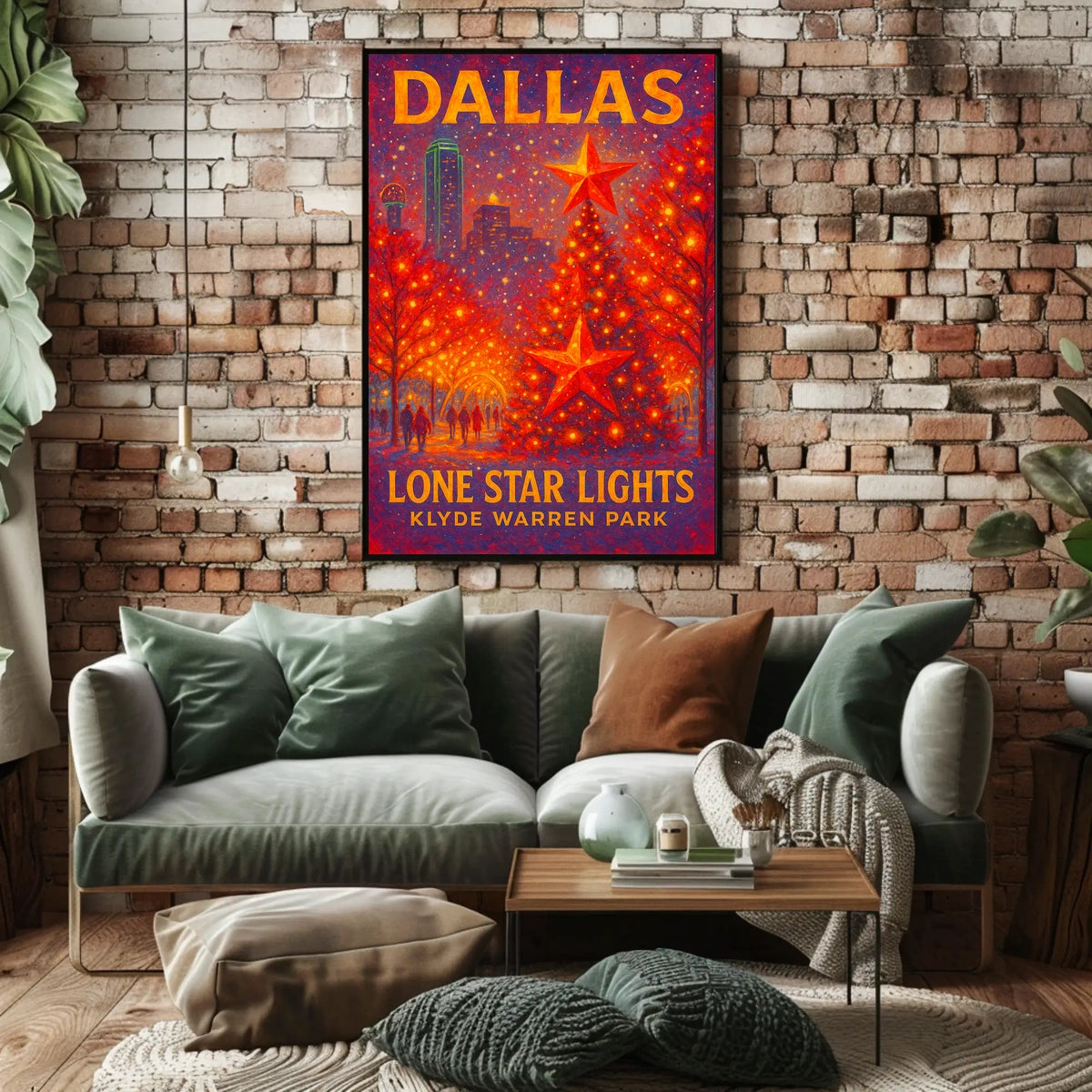 Lone Star Lights At Klyde Warren Park Poster