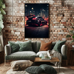 Urban Night Racer Poster PosterGoat