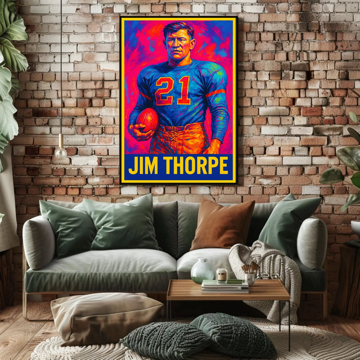 Jim Thorpe Legendary Athlete Poster